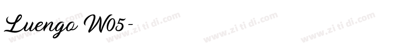 Luengo W05字体转换 Luengo W05字体转换